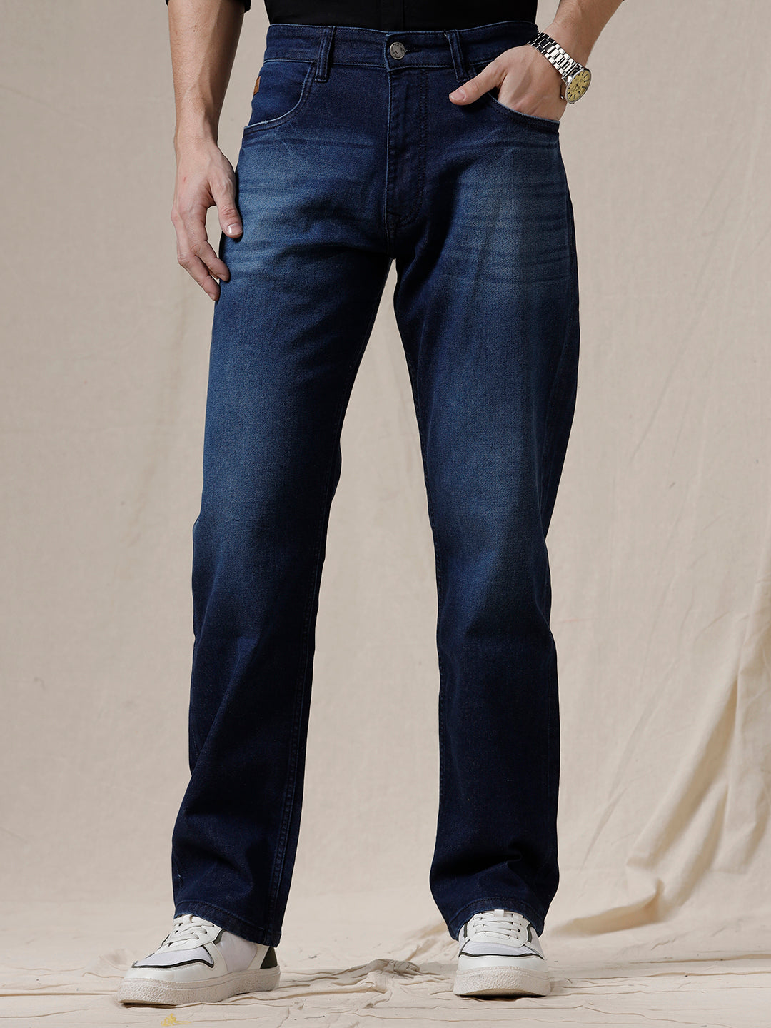 Blue Shade Denim Mens Regular Fit Faded Jeans at Rs 650/piece in Delhi |  ID: 15756285797
